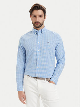 Tommy Hilfiger Tommy Hilfiger Πουκάμισο Poplin MW0MW43319 Μπλε Regular Fit