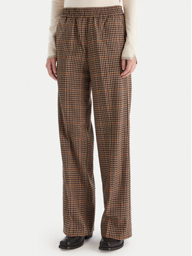 Liu Jo Liu Jo Kalhoty z materiálu MF5349 T4335 Hnědá Regular Fit