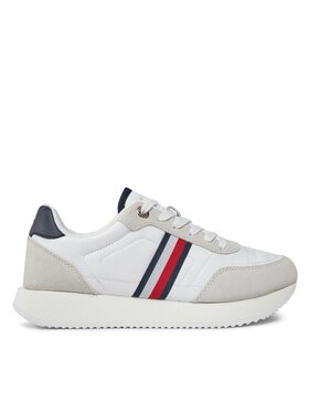 Tommy Hilfiger Tommy Hilfiger Sneakers Essential Runner Global Stripes FW0FW07831 Alb