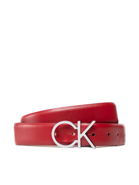 Calvin Klein Calvin Klein Pasek Damski Re-Lock Ck Logo Belt 30Mm K60K610157 Czerwony