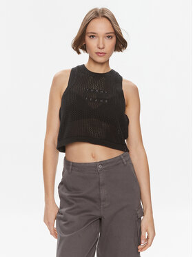 Tommy Jeans Tommy Jeans Top DW0DW18336 Schwarz Regular Fit