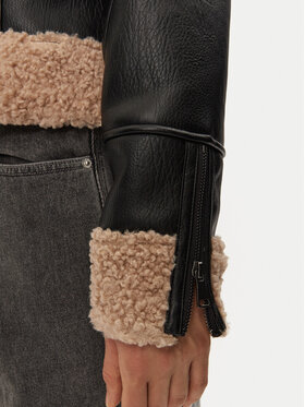 Μπουφάν από απομίμηση δέρματος Sisley φωτογραφία