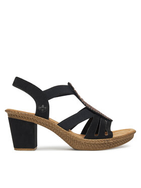 Rieker Rieker Sandali 66526-00 Nero