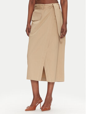 ACCESS FASHION ACCESS FASHION Midi suknja 53-6037-502 Bež Regular Fit