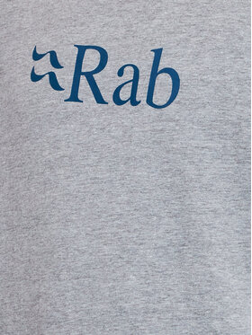 Rab T-shirt Stance Logo QCB-08-GYM Siva Regular Fit