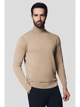 Lancerto Lancerto Golf Sindre SW073224000073 Beżowy Regular Fit