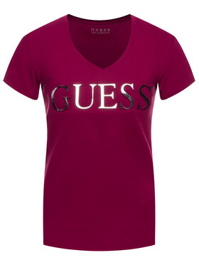 Guess Guess T-krekls W94I62 K7DN0 Bordo Regular Fit