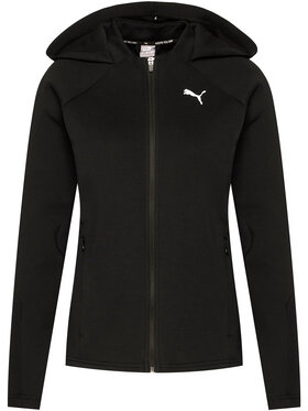 Puma Puma Majica dugih rukava Evostripe Full-Zip Hoodie 583532 Crna Regular Fit