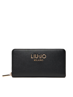 Liu Jo Liu Jo Duży Portfel Damski Ecs Xl Zip Around AF5170 E0058 Czarny