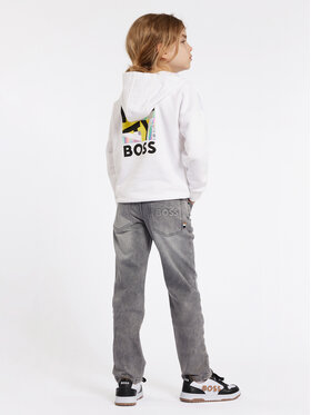 BOSS Boss Суитшърт J51004 S Бял Loose Fit