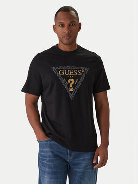 Guess Guess Tričko M6RI15 I3Z14 Čierna Regular Fit
