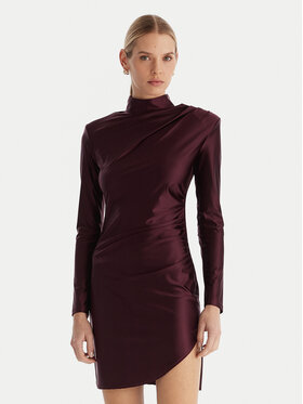 ACCESS FASHION ACCESS FASHION Koktel haljina 54-3037-170 Tamnocrvena Slim Fit