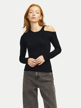 JJXX JJXX Majica Milani 12261586 Crna Slim Fit