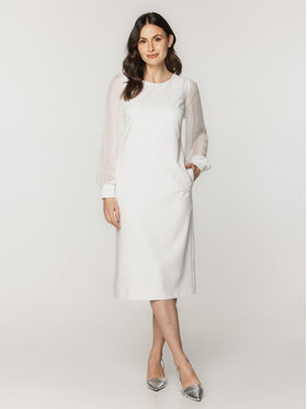Willsoor Willsoor Sukienka codzienna 67675 Biały A-Line Fit