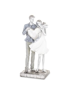 MIAhome MIAhome Figurka PARA z dużym sercem Kolorowy