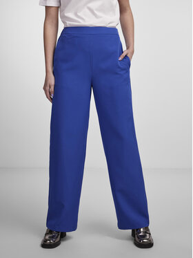 Pieces Pieces Bavlnené nohavice Bossy 17140744 Modrá Loose Fit