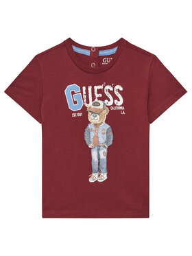 Guess Guess T-shirt N5YI22 K8HM4 Tamnocrvena Regular Fit