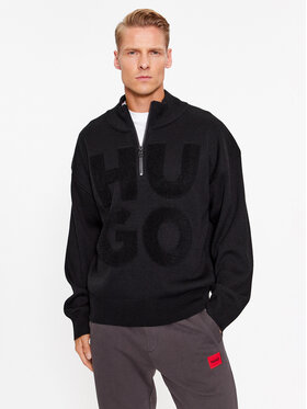 Hugo Hugo Пуловер Sonel 50500021 Черен Regular Fit