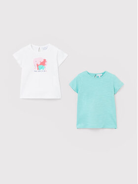 OVS OVS 2er-Set T-Shirts 1496191 Bunt Regular Fit