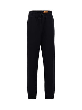 Alpha Industries Alpha Industries Joggery Alpha Essentials Rubber Logo Jogger Czarny Relaxed Fit