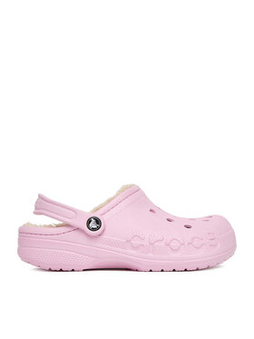 Crocs Crocs Klapki C-BAYA LINED CLOG 205969-6GD Różowy