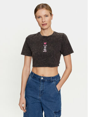 Vans Vans Tricou Heartbreaker Crew Crop Ii VN000GJZ Negru Regular Fit