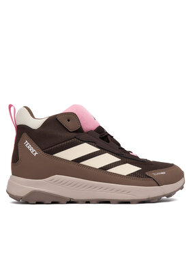 adidas adidas Trekingová obuv Terrex Anylander Mid Climaproof Junior Hiking Shoes KJ2665 Hnedá