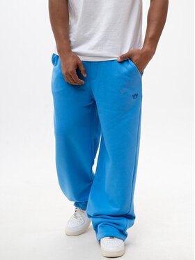 Jigga Wear Jigga Wear Spodnie dresowe Spodnie Dresowe Baggy Męskie Niebieskie Jigga Wear Simple Crown XXL Niebieski Baggy Fit