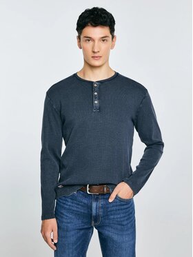 BIG STAR BIG STAR Bluza MERRTS_403_180 Granatowy Basic Fit