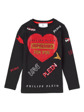 PHILIPP PLEIN PHILIPP PLEIN Longsleeve 30783 Nero Regular Fit