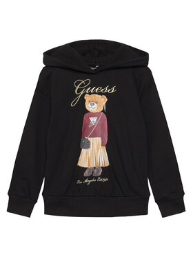 Guess Guess Majica dugih rukava J5BQ26 KAD74 Crna Oversize
