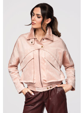 Ombre Ombre Bunda bomber OW-JAFL-0122 Růžová Regular Fit