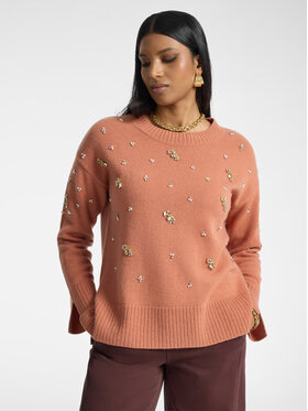 Elena Mirò Elena Mirò Sweter M010Z100803N006 Różowy Regular Fit