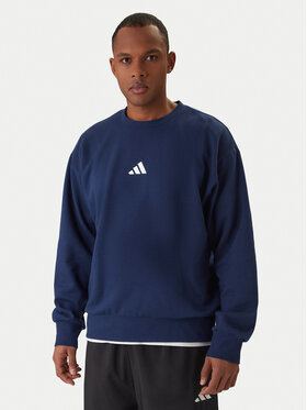 adidas adidas Mikina Essentials Feel Cozy JE3792 Tmavomodrá Regular Fit