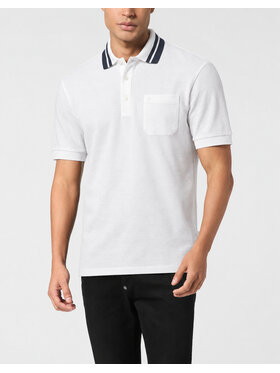 PHILIPP PLEIN PHILIPP PLEIN Polo 31303 Biały Slim Fit