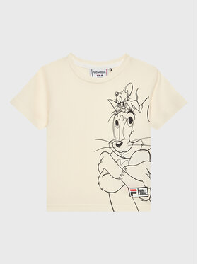 Fila Fila T-shirt Tom & Jerry Toyama FAK0111 Bež Regular Fit