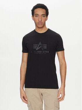 Alpha Industries Alpha Industries Tričko Basic 100501 Čierna Regular Fit