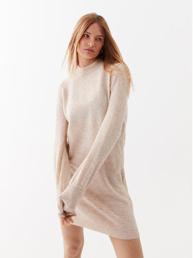 YAS YAS Úpletové šaty Julietta 26029090 Béžová Relaxed Fit