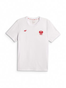 4F 4F T-Shirt STREFA KIBICA Λευκό Regular Fit