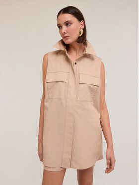 Motivi Motivi Camicia 5228Q000793N002 Écru Over Fit