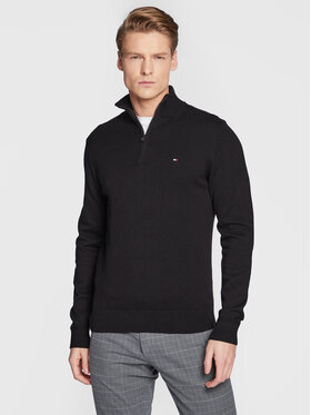Tommy Hilfiger Tommy Hilfiger Sweater Pima MW0MW28049 Fekete Regular Fit