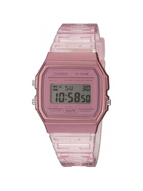 Casio Casio Zegarek F-91WS-4EF Różowy