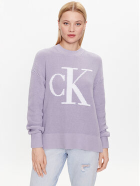 Calvin Klein Jeans Calvin Klein Jeans Светр J20J221347 Фіолетовий Regular Fit