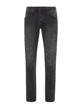 PHILIPP PLEIN PHILIPP PLEIN Džínsy 18935 Sivá Straight Leg