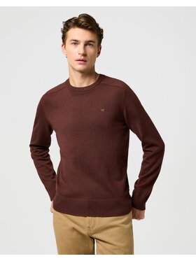 Wrangler Wrangler Sweter 112371538 Brązowy Regular Fit