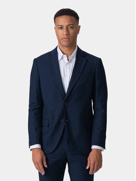 TeeShoppen TeeShoppen Marynarka 'Basic Collection' Granatowy Regular Fit