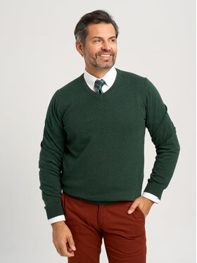 Willsoor Willsoor Sweter 71406 Zielony Regular Fit