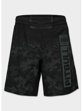 PITBULL PITBULL Szorty sportowe HEX CAMO HILLTOP Zielony Regular Fit