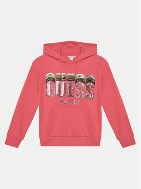 Guess Guess Суитшърт J5RQ00 KAD74 Розов Regular Fit