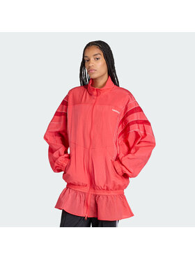 adidas adidas Bluza SANTIAGO WOVEN Czerwony Oversize